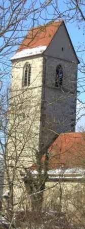 Clemenskirche - Kirchturm - Frhjahr 
2005